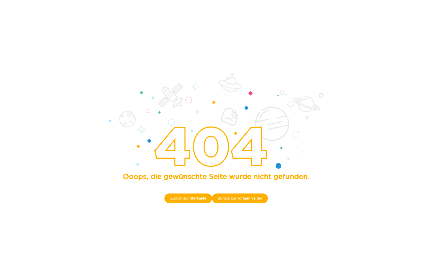 Screenshot nicht ganz gelungenen 404-Seite vom 2.1.2021